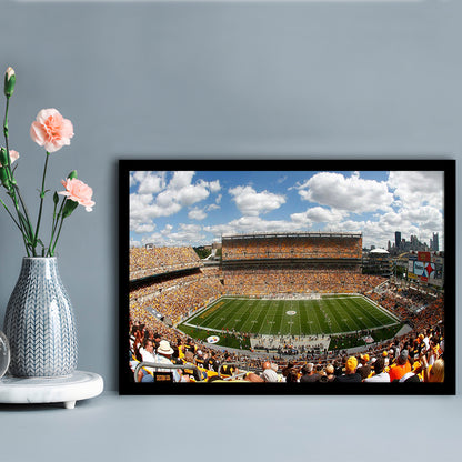Steelers Heinz Field, Stadium Canvas, Sport Art, Gift for him, Framed Art Print Wall Decor, Picture Framed