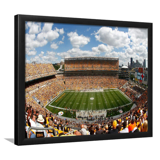 Steelers Heinz Field, Stadium Canvas, Sport Art, Gift for him, Framed Art Print Wall Decor, Picture Framed
