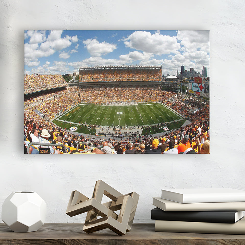 Steelers Heinz Field, Stadium Canvas, Sport Art, Gift for him, Man Cave Decor, Art Print, Canvas Print Wall Art