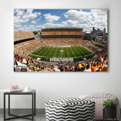 Steelers Heinz Field, Stadium Canvas, Sport Art, Gift for him, Man Cave Decor, Art Print, Canvas Print Wall Art