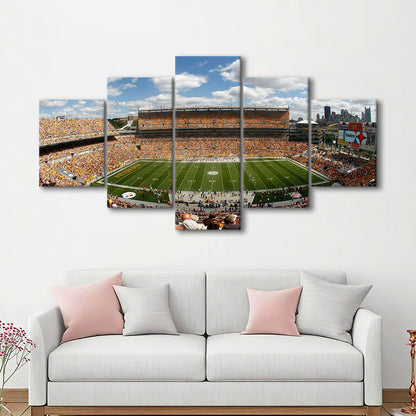 Steelers Heinz Field, Stadium Canvas, Sport Art, Gift for him, 5 Panel, Large Canvas, Canvas Print Wall Art