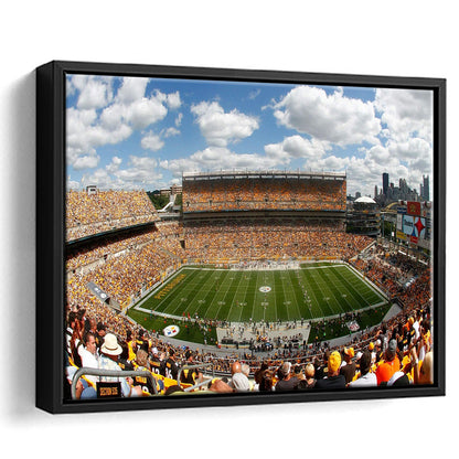 Steelers Heinz Field, Stadium Canvas, Sport Art, Framed Canvas Print Wall Art, Floating Frame