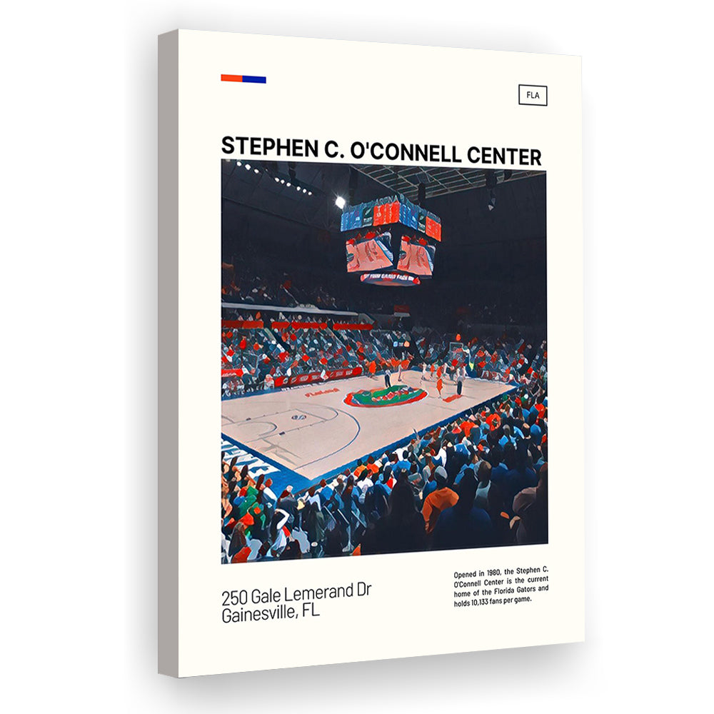 Stephen C. O'Connell Center Print, Florida Gators Stadium Canvas Art, Fan Gifts, Sport Art, Canvas Print Wall Art