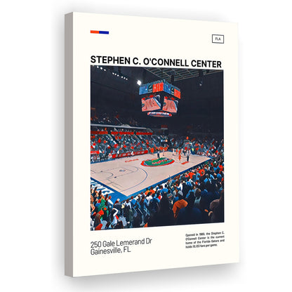 Stephen C. O'Connell Center Print, Florida Gators Stadium Canvas Art, Fan Gifts, Sport Art, Canvas Print Wall Art