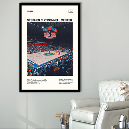 Stephen C. O'Connell Center Print, Florida Gators Stadium Art, Gifts for him, Sport Art, Framed Art Print Wall Decor