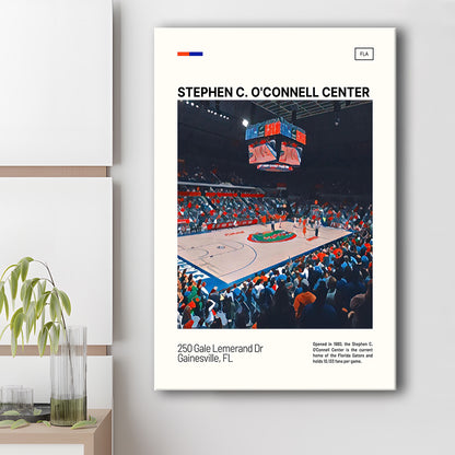 Stephen C. O'Connell Center Print, Florida Gators Stadium Canvas Art, Fan Gifts, Sport Art, Canvas Print Wall Art