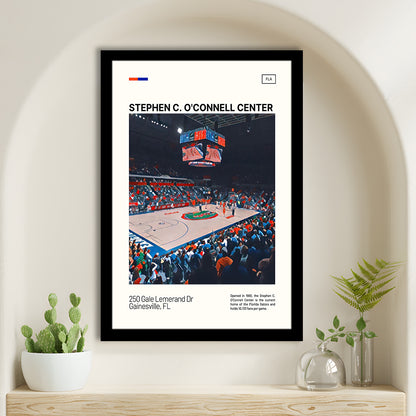 Stephen C. O'Connell Center Print, Florida Gators Stadium Art, Gifts for him, Sport Art, Framed Art Print Wall Decor