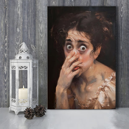 Stinky Bathroom Art Print Painting Vintage Print Toilet Humor Amusing, Canvas Print Wall Art, Wall Decor, Painting Canvas