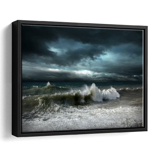 Storm Art Storm Canvas Storm Decor, Storm Home Decor, Storm Photo Storm, Framed Cavas Print, Floating Frame