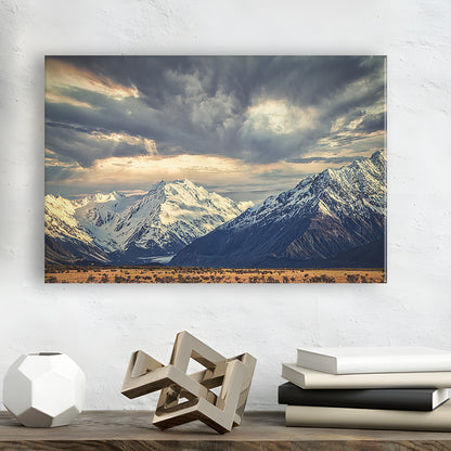 Storm clouds in the Southern Alps, Cavas Print Wall Art Hom Decor
