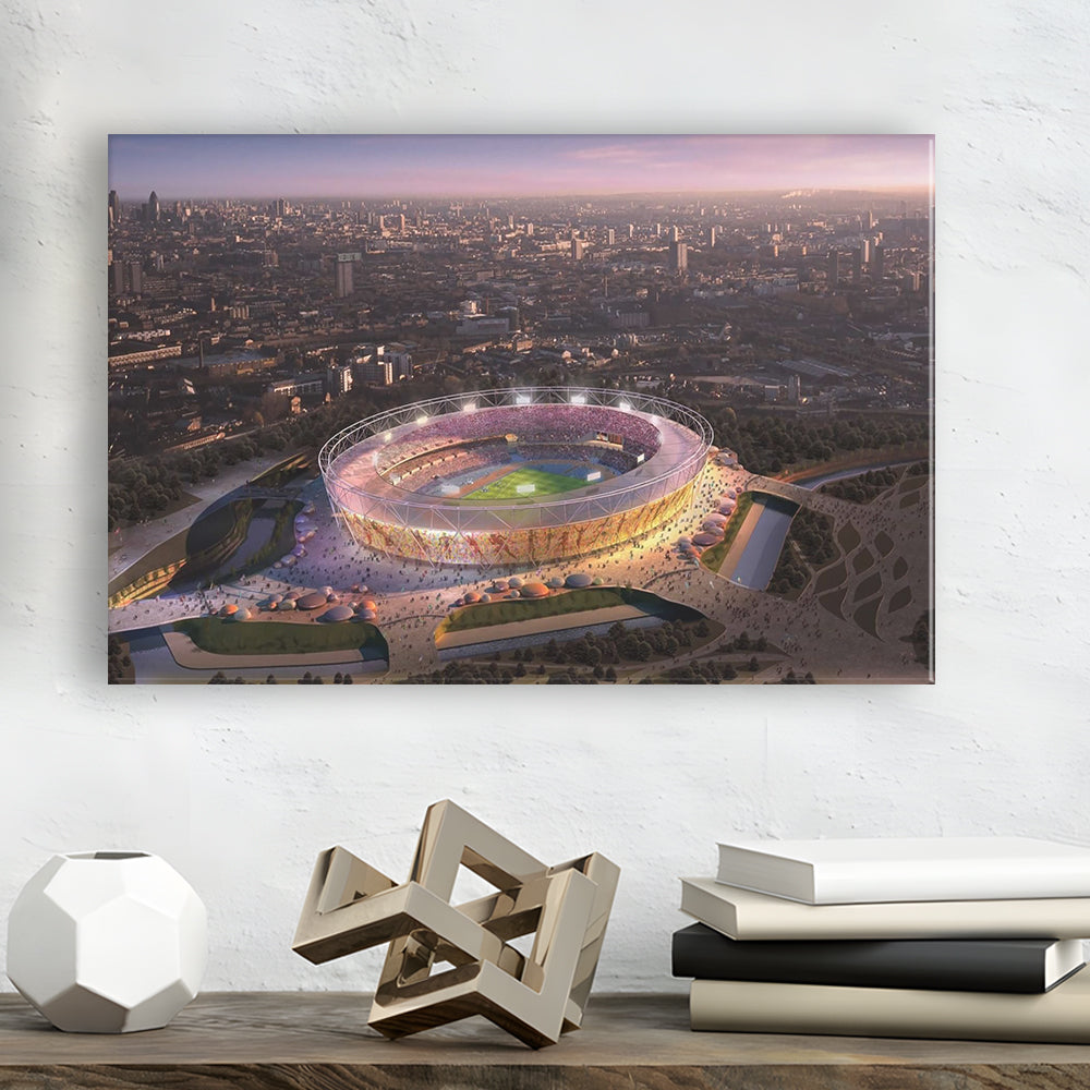 Stratford Olympic Stadium, Stadium Canvas, Sport Art, Gift for him, Man Cave Decor, Art Print, Canvas Print Wall Art