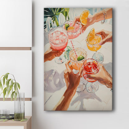 Stylish Cocktail Bar Print, Wall Art For Cocktail Party, Elegant Drink Print, Funky Print, Canvas Print