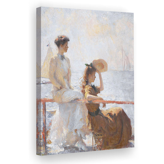 Summer Day Vintage Art Print Antique Art, Canvas Print Wall Art, Wall Decor, Painting Canvas