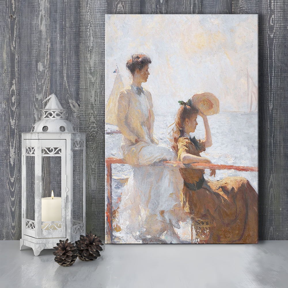 Summer Day Vintage Art Print Antique Art, Canvas Print Wall Art, Wall Decor, Painting Canvas