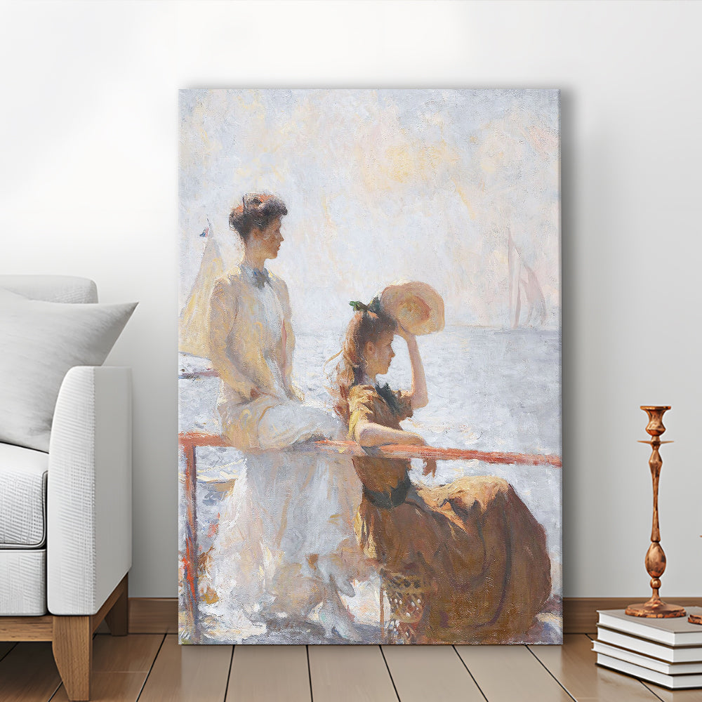 Summer Day Vintage Art Print Antique Art, Canvas Print Wall Art, Wall Decor, Painting Canvas