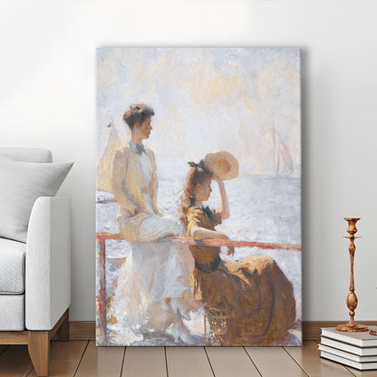 Summer Day Vintage Art Print Antique Art, Canvas Print Wall Art, Wall Decor, Painting Canvas