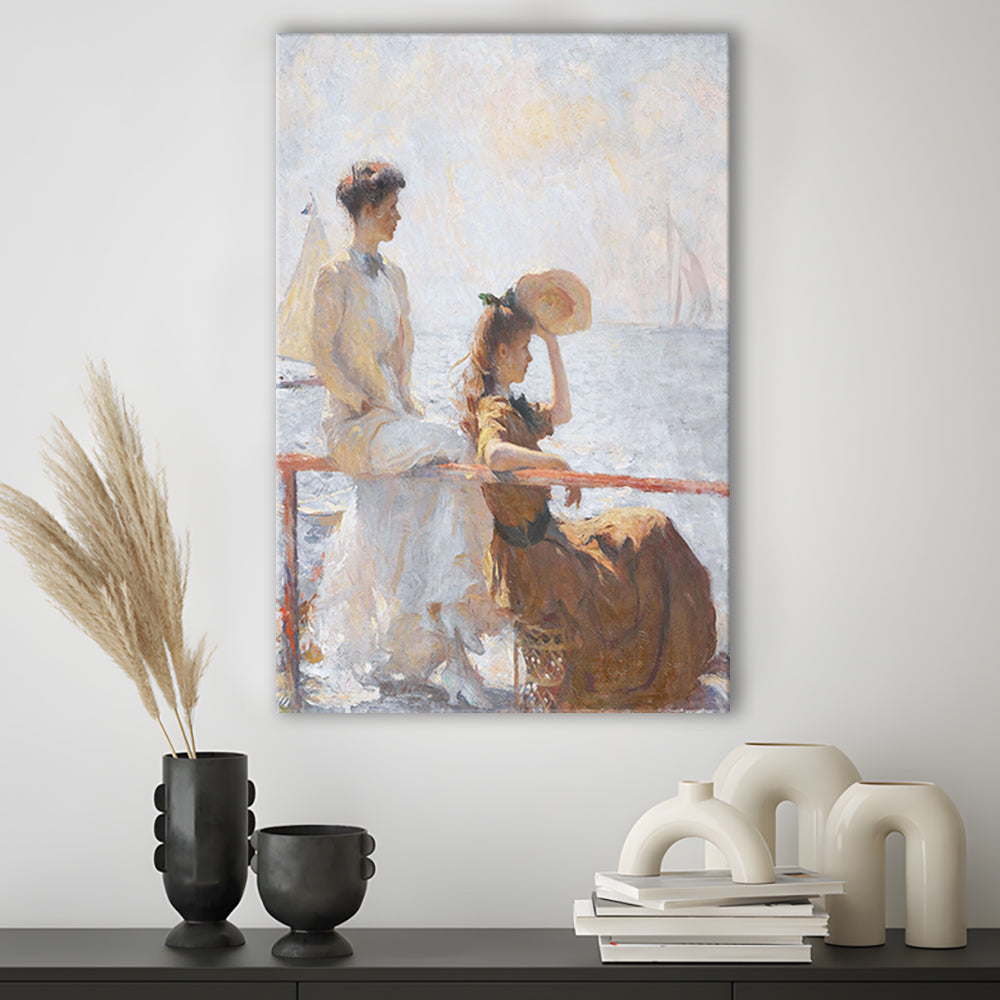 Summer Day Vintage Art Print Antique Art, Canvas Print Wall Art, Wall Decor, Painting Canvas