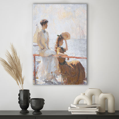 Summer Day Vintage Art Print Antique Art, Canvas Print Wall Art, Wall Decor, Painting Canvas