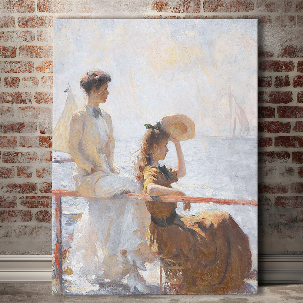 Summer Day Vintage Art Print Antique Art, Canvas Print Wall Art, Wall Decor, Painting Canvas