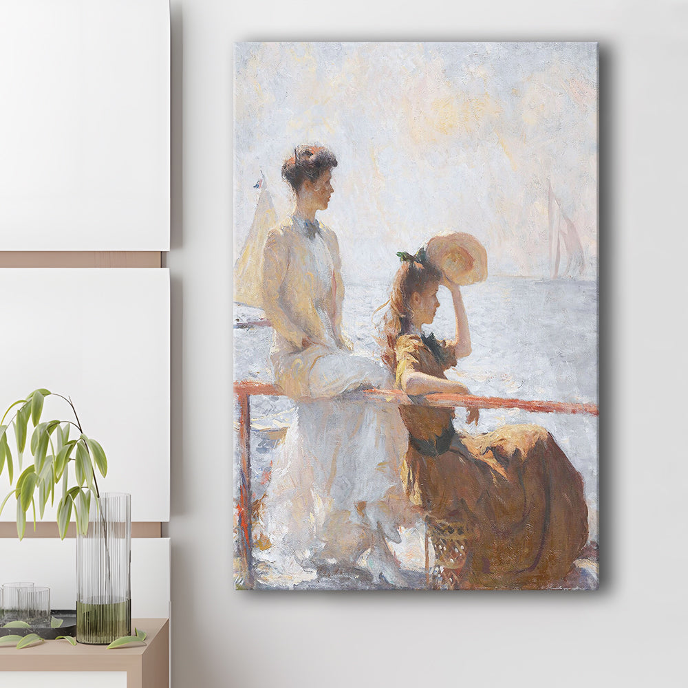 Summer Day Vintage Art Print Antique Art, Canvas Print Wall Art, Wall Decor, Painting Canvas