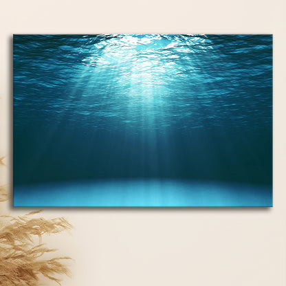 Sun Rays Under Water Canvas Set, Underwater Canvas Print, Underwater Wall Art, Cavas Print Wall Art Hom Decor
