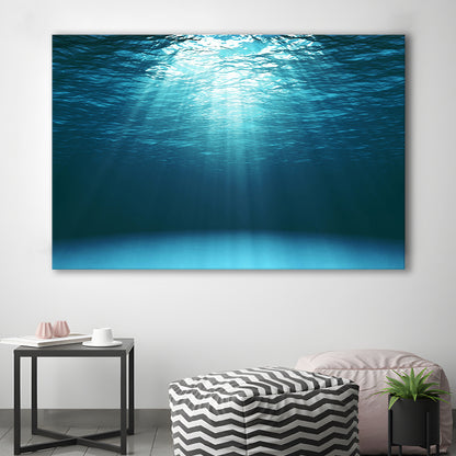 Sun Rays Under Water Canvas Set, Underwater Canvas Print, Underwater Wall Art, Cavas Print Wall Art Hom Decor