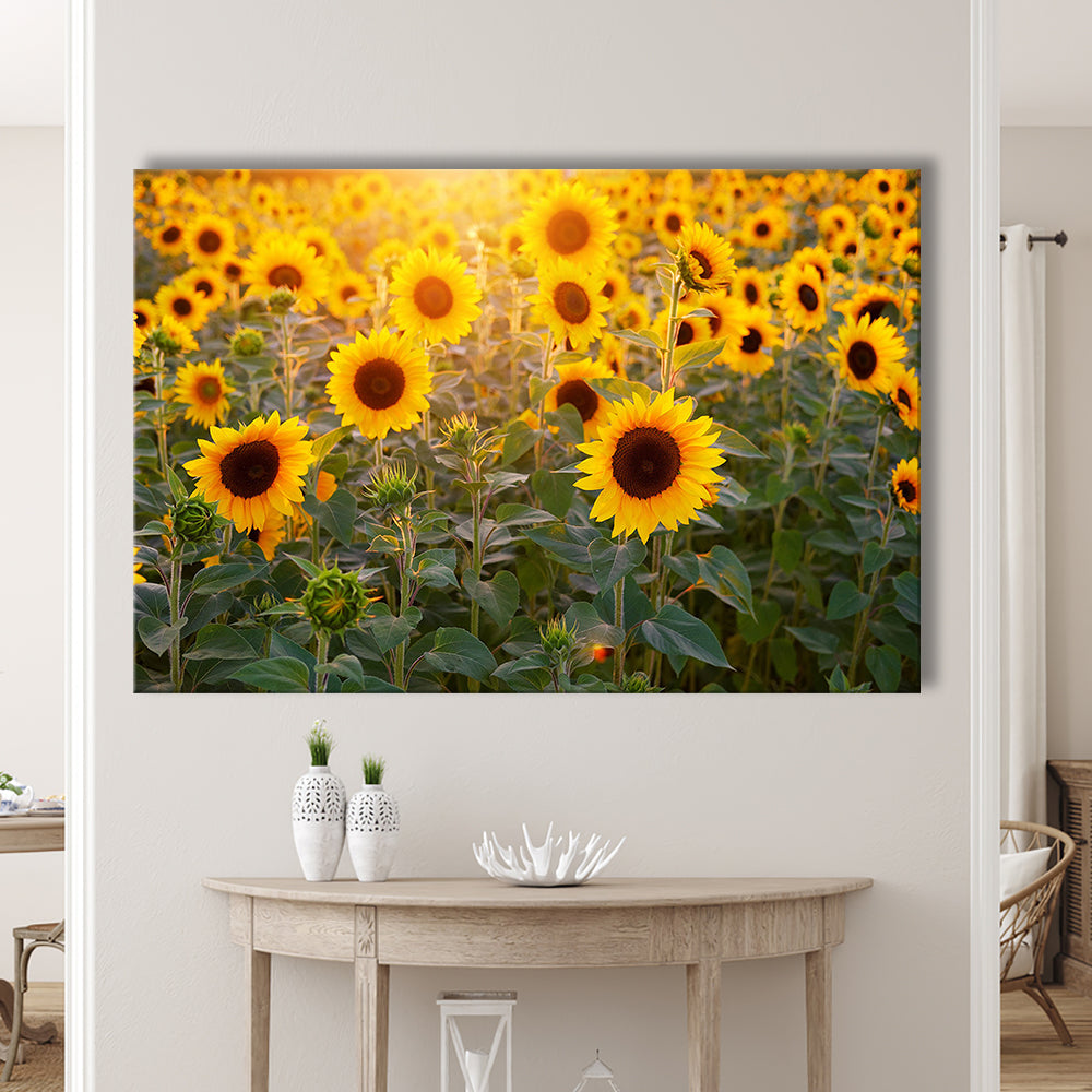 Sunflower Wall Art, Sunflower Wall Decor, Sunflower Canvas Sunflower Decor Sunflower, Cavas Print Wall Art Hom Decor