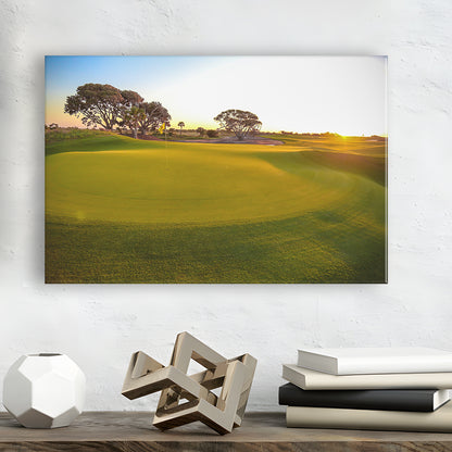 Sunrise On The Golf Course, Golf Art Print,Gifts Golf Lover