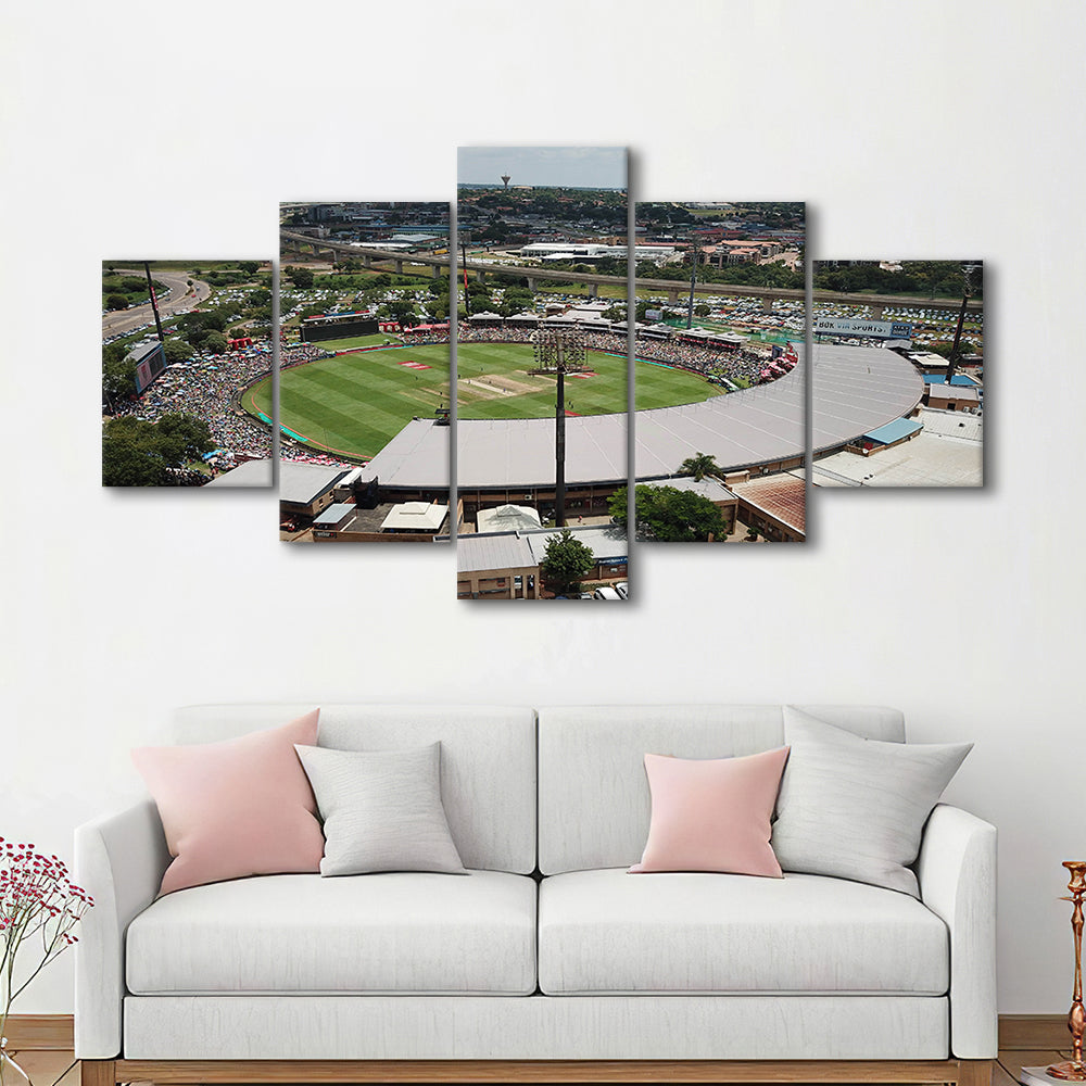 SuperSport Park, Stadium Canvas, Sport Art, Gift for him, 5 Panel, Large Canvas, Canvas Print Wall Art