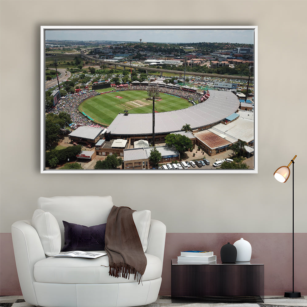 SuperSport Park, Stadium Canvas, Sport Art, Framed Canvas Print Wall Art, Floating Frame