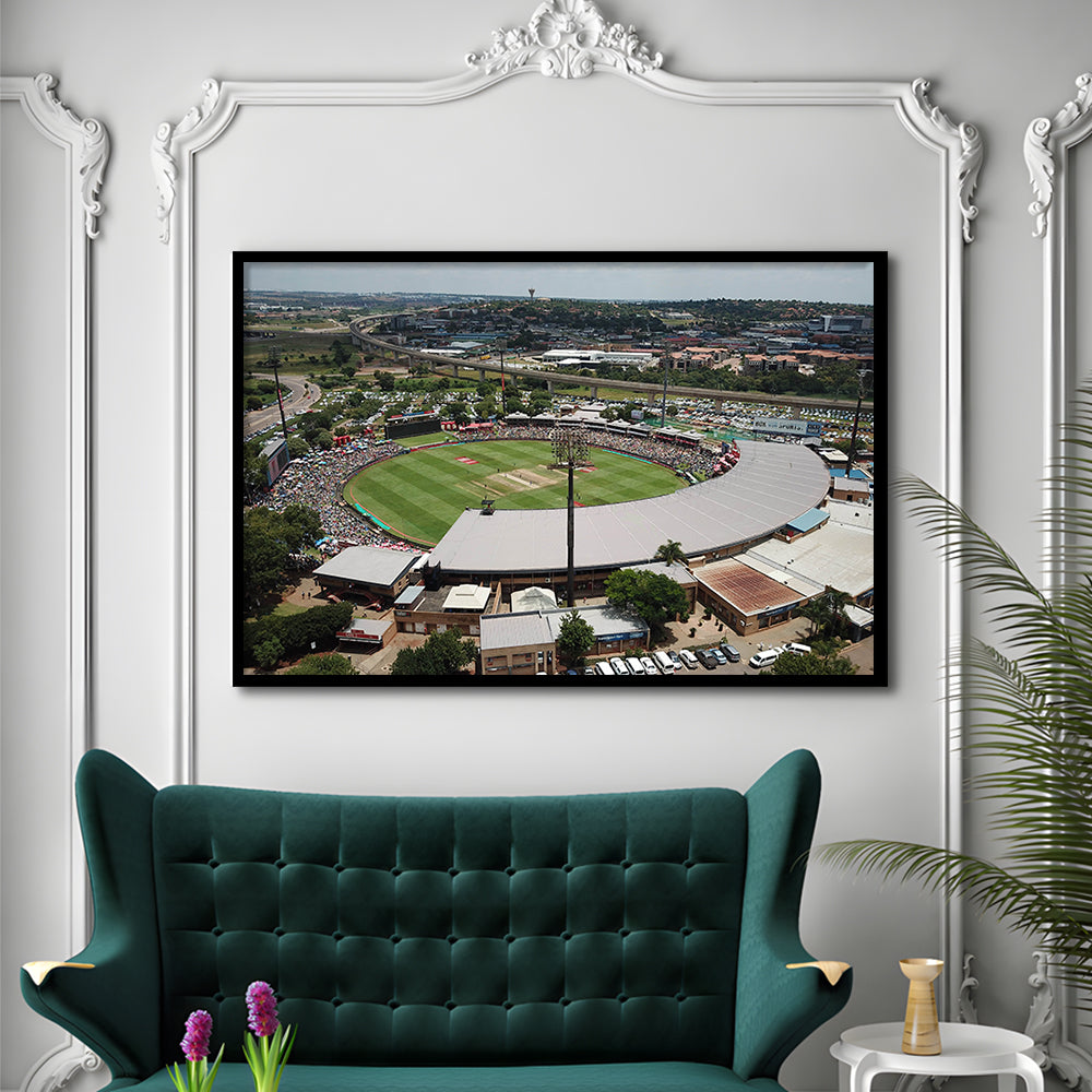 SuperSport Park, Stadium Canvas, Sport Art, Gift for him, Framed Art Print Wall Decor, Picture Framed