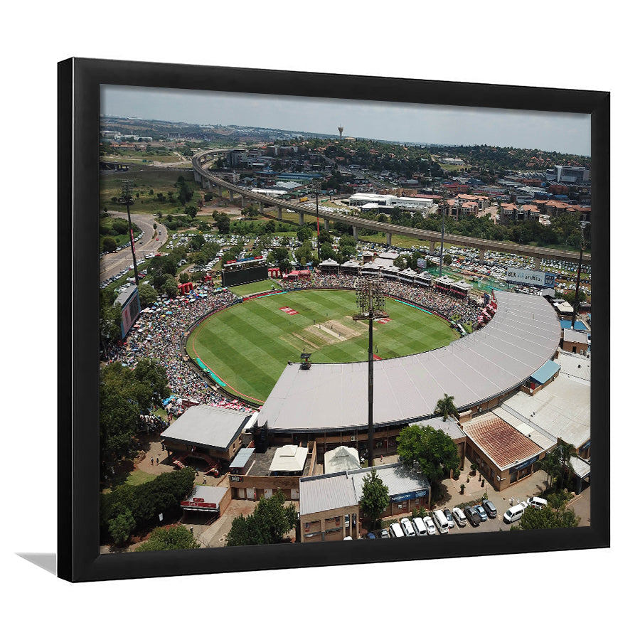 SuperSport Park, Stadium Canvas, Sport Art, Gift for him, Framed Art Print Wall Decor, Picture Framed