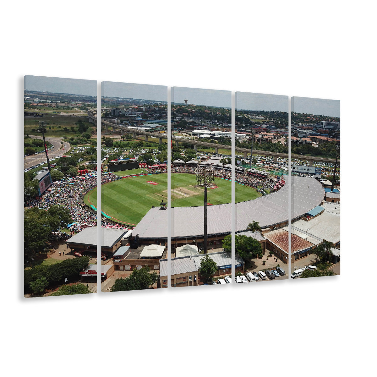 SuperSport Park, Stadium Canvas, Sport Art, 5 Panel B, Extra Large Canvas, Canvas Print Wall Art