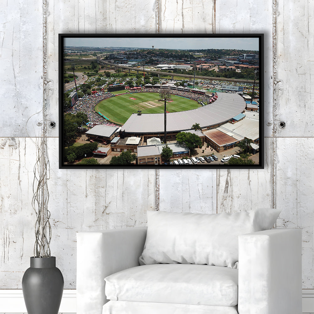 SuperSport Park, Stadium Canvas, Sport Art, Framed Canvas Print Wall Art, Floating Frame