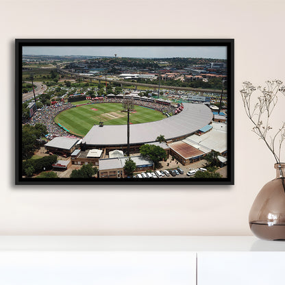 SuperSport Park, Stadium Canvas, Sport Art, Framed Canvas Print Wall Art, Floating Frame