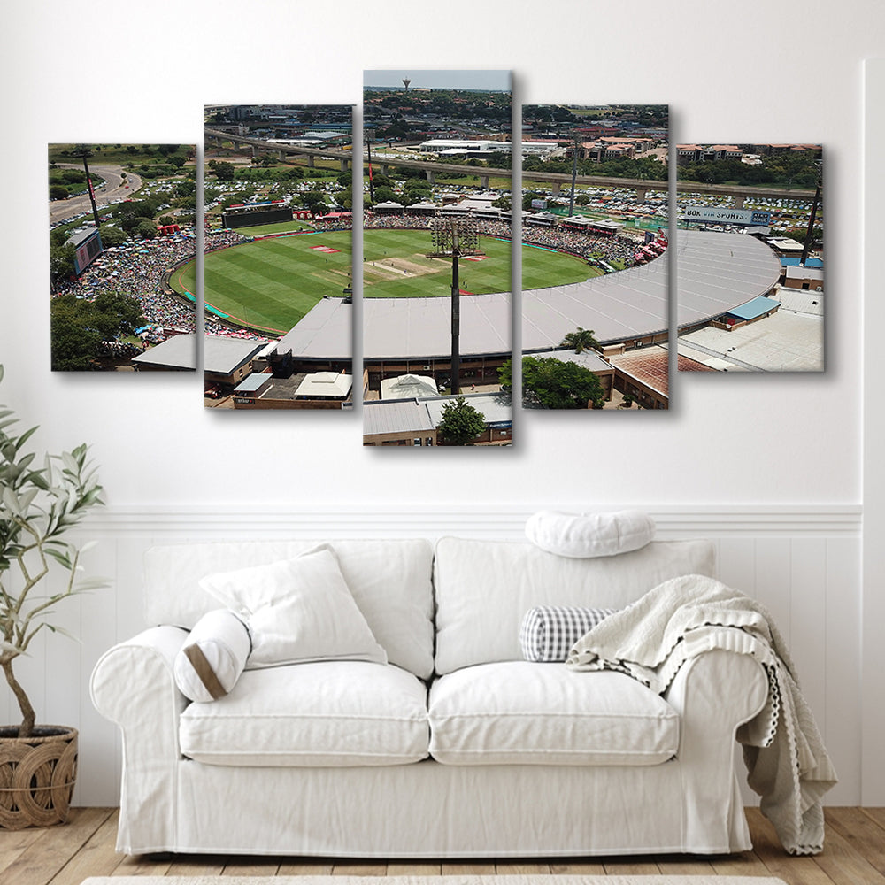 SuperSport Park, Stadium Canvas, Sport Art, Gift for him, 5 Panel, Large Canvas, Canvas Print Wall Art