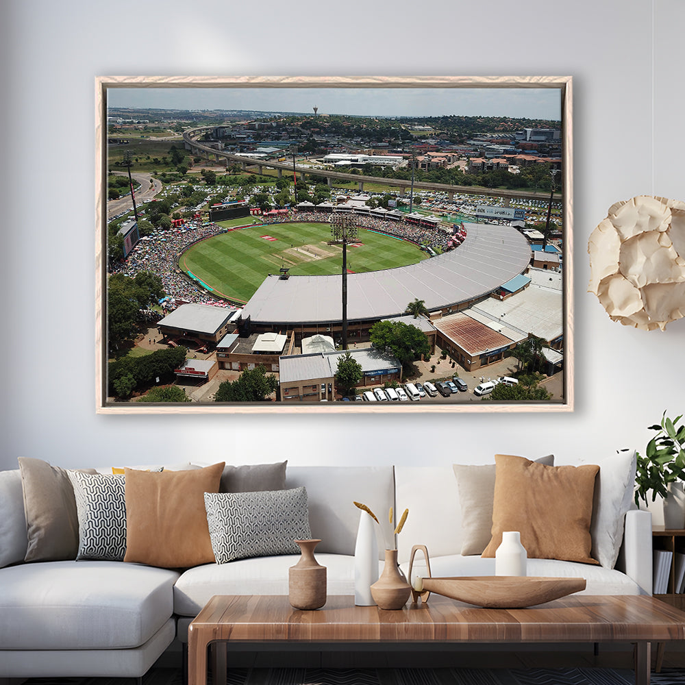 SuperSport Park, Stadium Canvas, Sport Art, Framed Canvas Print Wall Art, Floating Frame