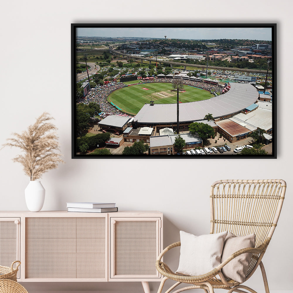 SuperSport Park, Stadium Canvas, Sport Art, Framed Canvas Print Wall Art, Floating Frame