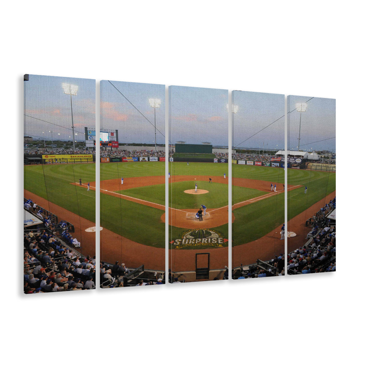 Surprise Stadium, Stadium Canvas, Sport Art, 5 Panel B, Extra Large Canvas, Canvas Print Wall Art