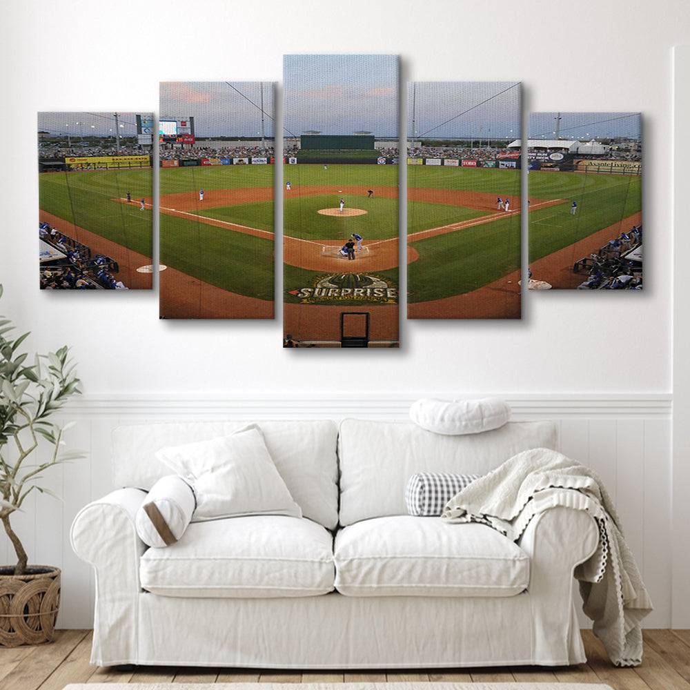 Surprise Stadium, Stadium Canvas, Sport Art, Gift for him, 5 Panel, Large Canvas, Canvas Print Wall Art
