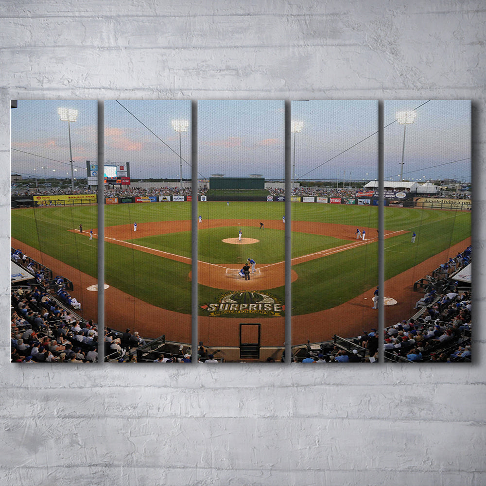 Surprise Stadium, Stadium Canvas, Sport Art, 5 Panel B, Extra Large Canvas, Canvas Print Wall Art