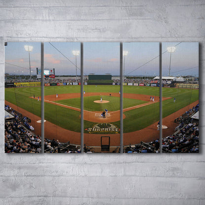 Surprise Stadium, Stadium Canvas, Sport Art, 5 Panel B, Extra Large Canvas, Canvas Print Wall Art