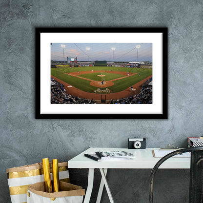 Surprise Stadium, Stadium Canvas, Sport Art, Gift for him, White Border Framed Art Print Wall Decor