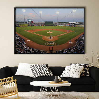 Surprise Stadium, Stadium Canvas, Sport Art, Framed Canvas Print Wall Art, Floating Frame