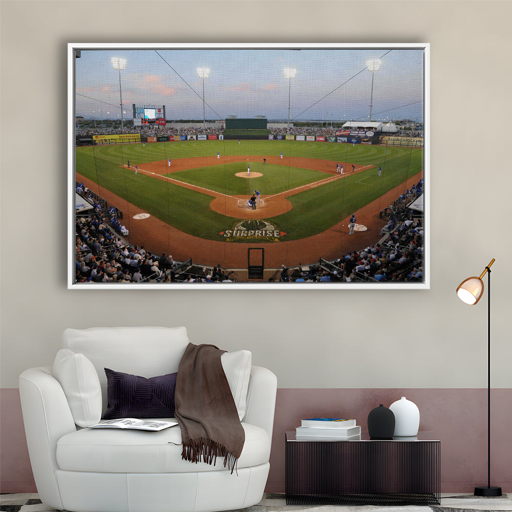 Surprise Stadium, Stadium Canvas, Sport Art, Framed Canvas Print Wall Art, Floating Frame