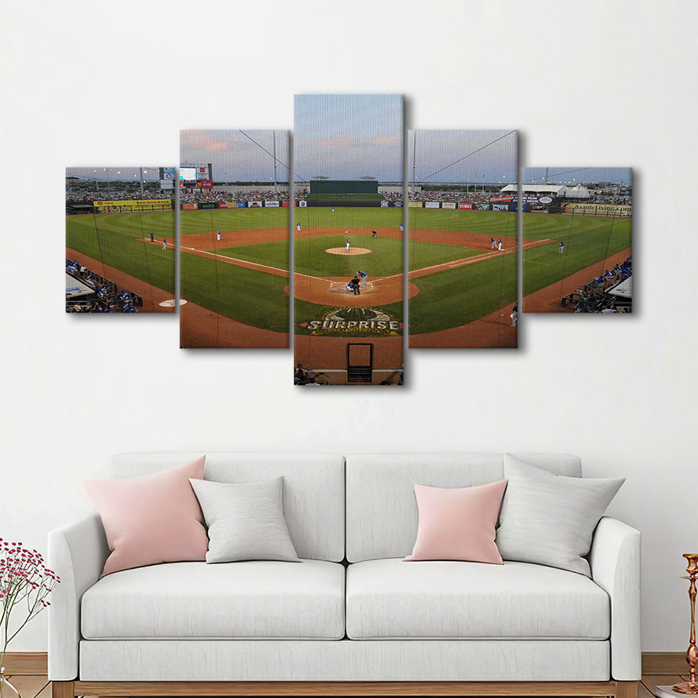 Surprise Stadium, Stadium Canvas, Sport Art, Gift for him, 5 Panel, Large Canvas, Canvas Print Wall Art