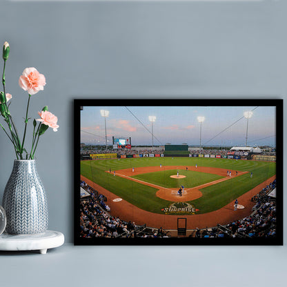 Surprise Stadium, Stadium Canvas, Sport Art, Gift for him, Framed Art Print Wall Decor, Picture Framed
