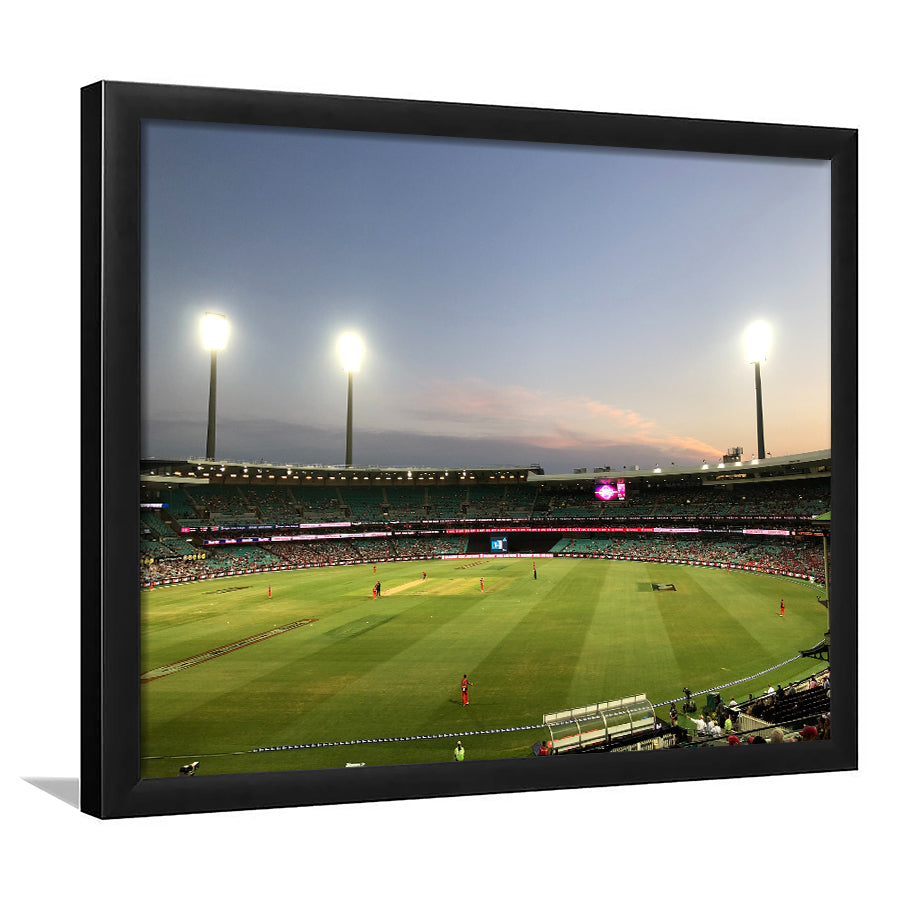 Sydney Cricket Ground Stadium, Stadium Canvas, Sport Art, Gift for him, Framed Art Print Wall Decor, Picture Framed