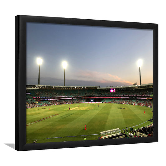 Sydney Cricket Ground Stadium, Stadium Canvas, Sport Art, Gift for him, Framed Art Print Wall Decor, Picture Framed