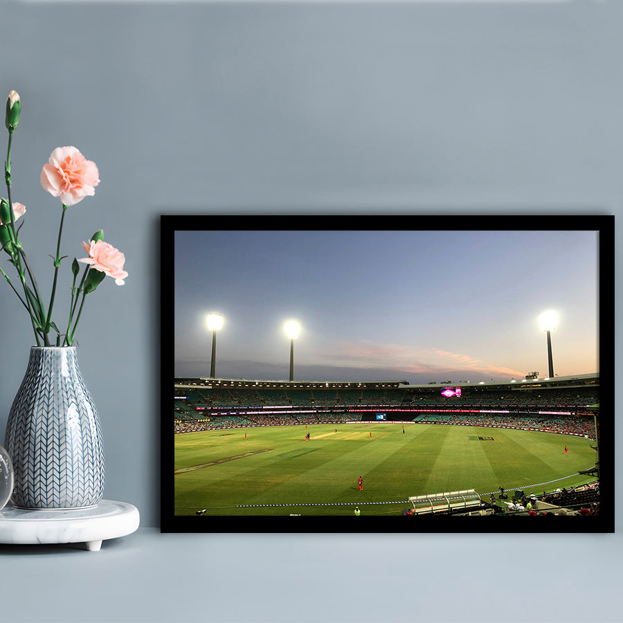 Sydney Cricket Ground Stadium, Stadium Canvas, Sport Art, Gift for him, Framed Art Print Wall Decor, Picture Framed